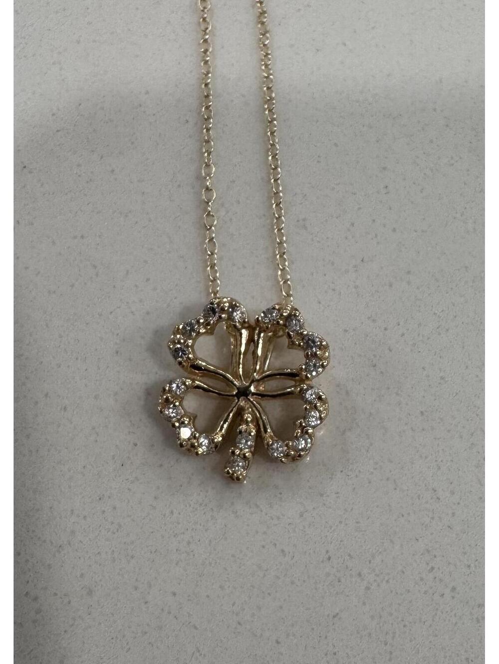 Frieda Rothman clover necklace